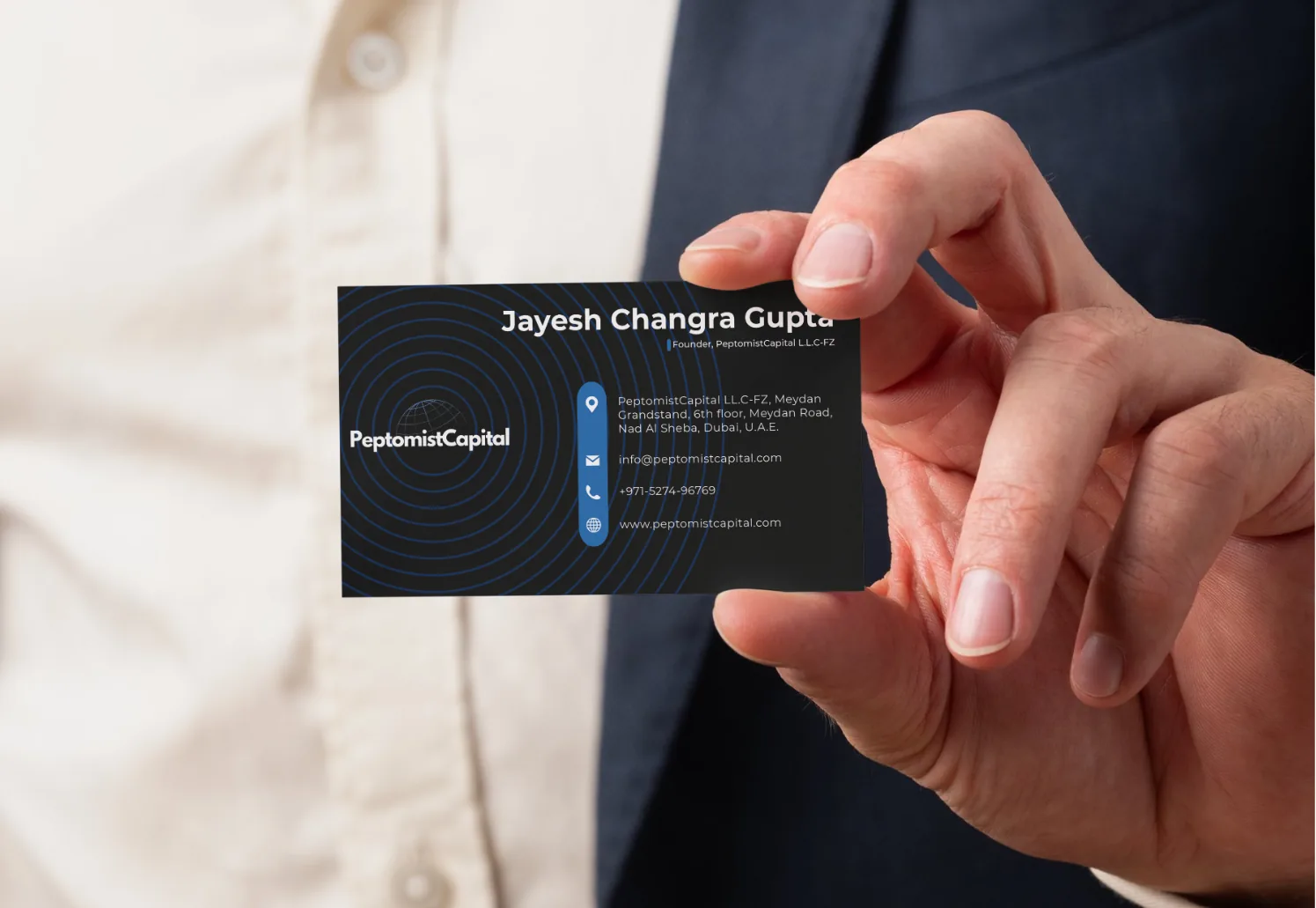 Peptomist Capital — business card