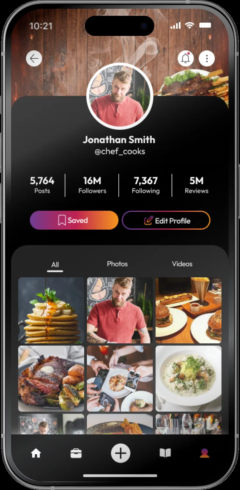 Creator profile — chef