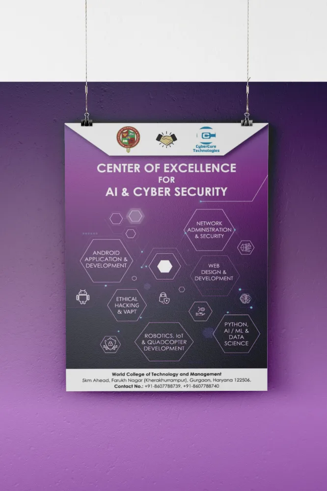 CyberCure — AI & security poster