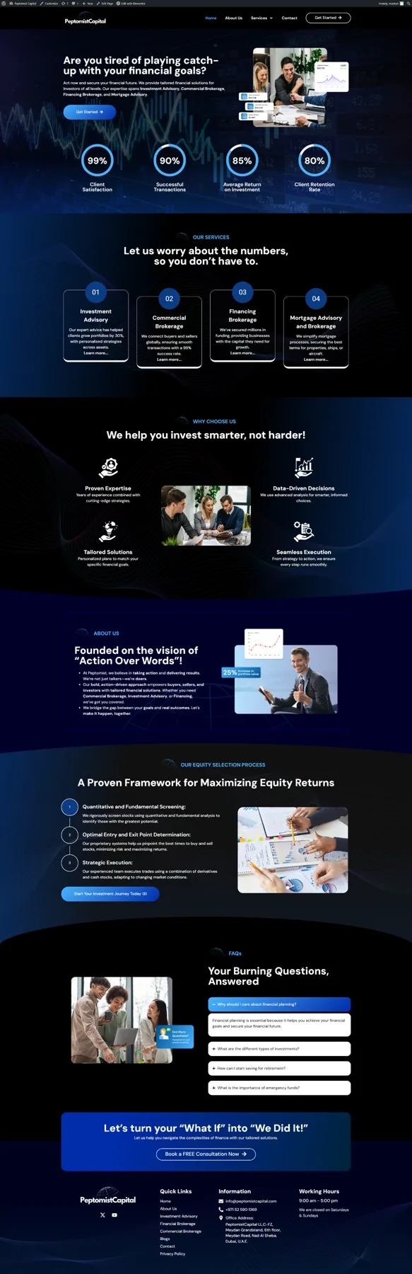 Product marketing site